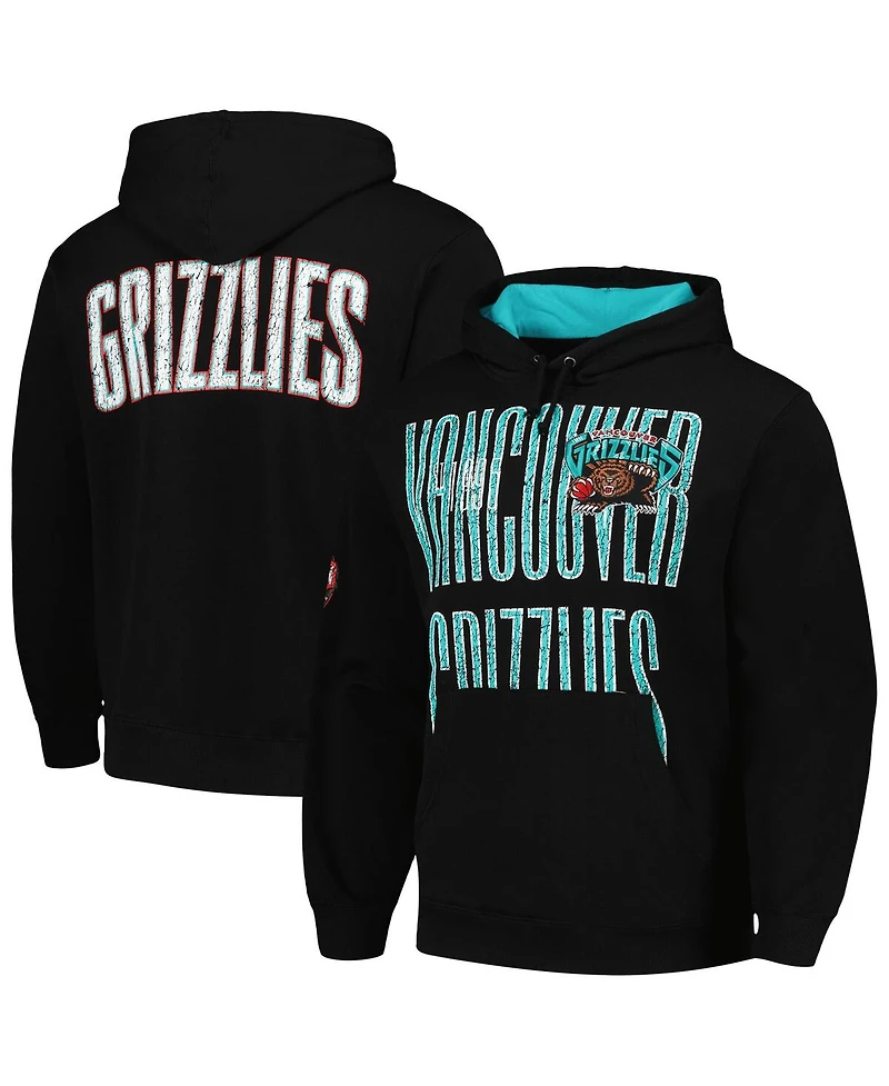 Mitchell & Ness Men's Black Vancouver Grizzlies Hardwood Classics Og 2.0 Pullover Hoodie