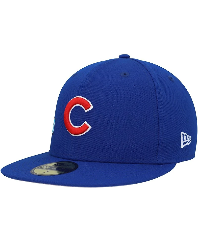 New Era Men's Royal Chicago Cubs Stateview 59FIFTY Fitted Hat