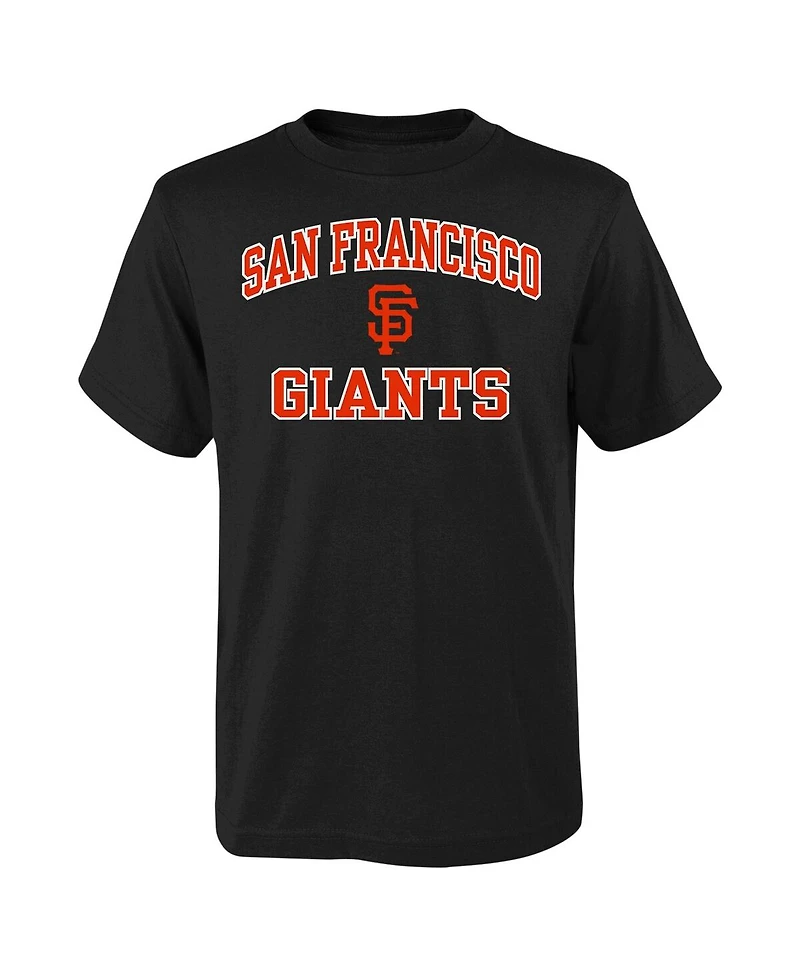 Outerstuff Big Boys and Girls Black San Francisco Giants Heart Soul T-Shirt