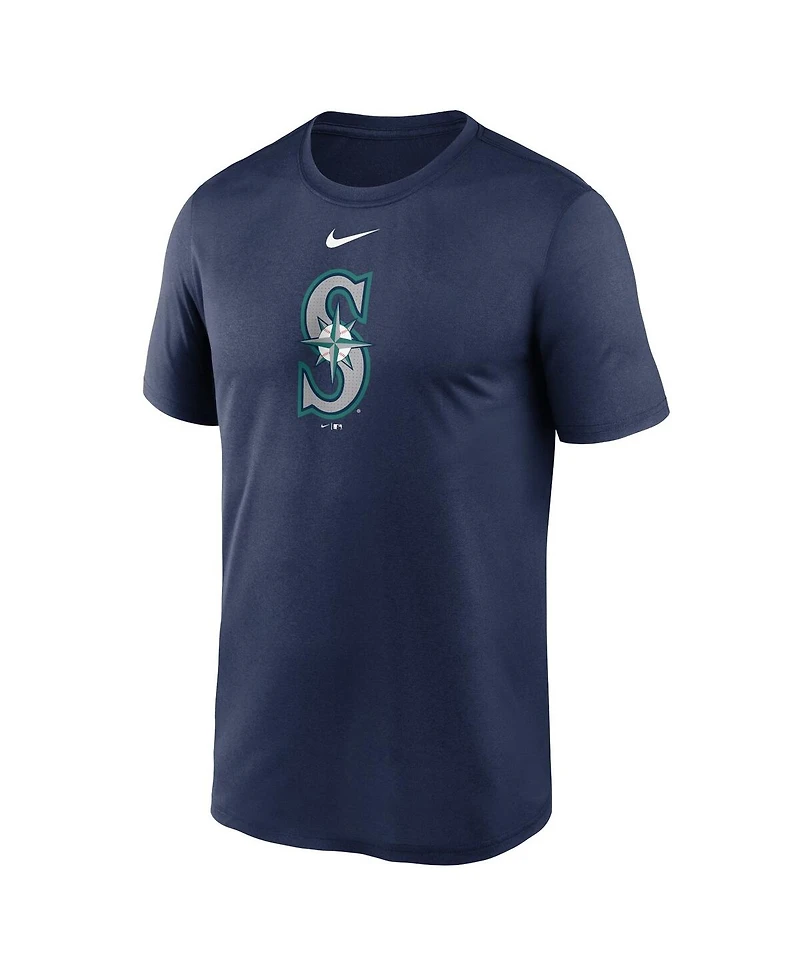 Nike Men's Navy Seattle Mariners Legend Fuse Large Logo Performance T-Shirt