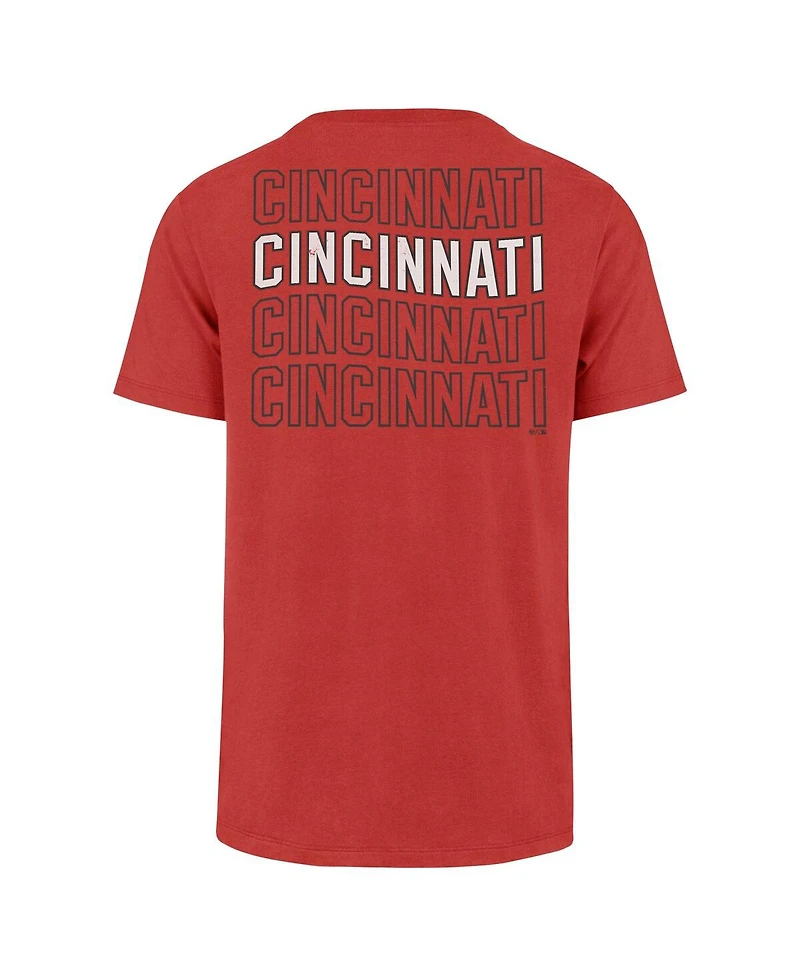 '47 Brand Men's Red Cincinnati Reds Hang Back Franklin T-Shirt