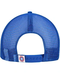 New Era Men's Blue Captain America 9FIFTY Snapback Trucker Hat