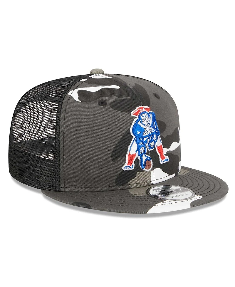 New Era Men's Urban Camo New England Patriots 9FIFTY Trucker Snapback Hat