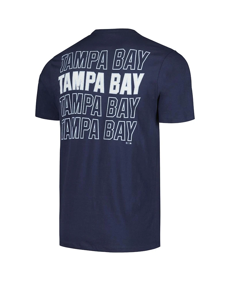 '47 Brand Men's Navy Tampa Bay Rays Hang Back Franklin T-Shirt