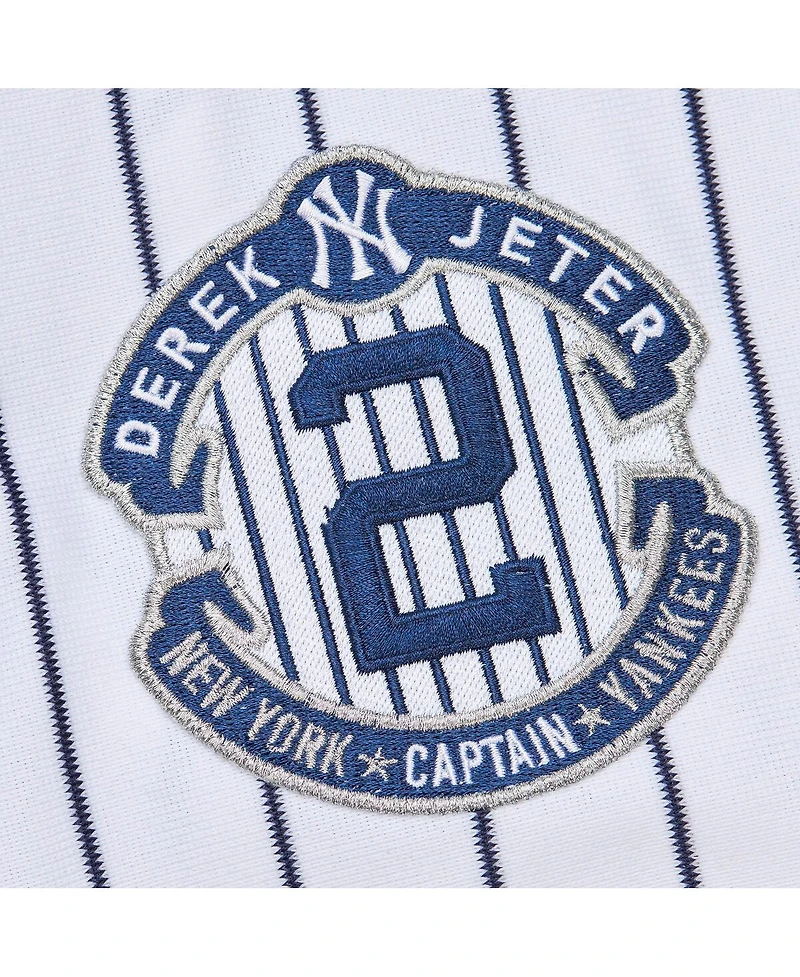 Mitchell & Ness Men's Ichiro Suzuki White New York Yankees 2014 Cooperstown Collection Authentic Throwback Jersey