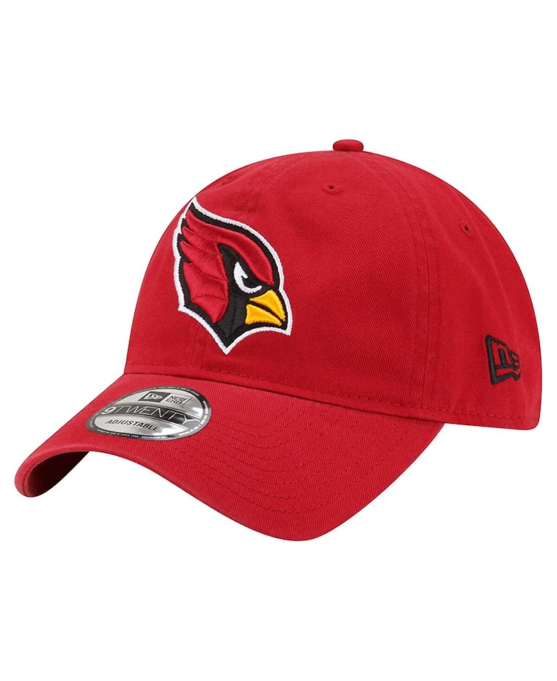 New Era Men's Cardinal Arizona Cardinals Distinct 9TWENTY Adjustable Hat
