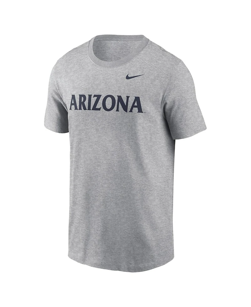 Nike Men's Heather Gray Arizona Wildcats Primetime Evergreen Wordmark T-Shirt
