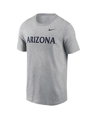 Nike Men's Heather Gray Arizona Wildcats Primetime Evergreen Wordmark T-Shirt