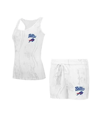 Concepts Sport Women's Buffalo Bills Quartz Hacci Knit Tank Top Shorts Sleep Set