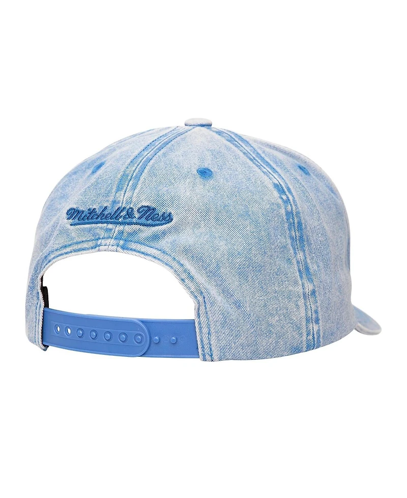 Mitchell & Ness Men's Blue Golden State Warriors Washed Out Tonal Logo Snapback Hat