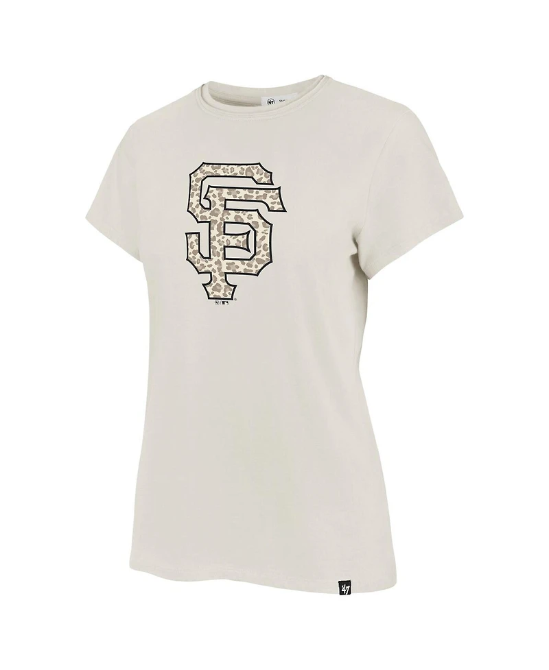 '47 Brand Women's Oatmeal San Francisco Giants Imprint Frankie T-Shirt