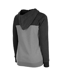 New Era Women's Black Las Vegas Raiders Color-Block Full-Zip Hoodie