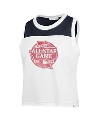 '47 Brand Women's White 2024 Mlb All-Star Game Premier Zoey Waist Length Tank Top