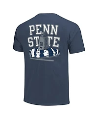 Image One Men's and Women's Navy Penn State Nittany Lions Hyper Local Cowbell Scarf Arc T-Shirt
