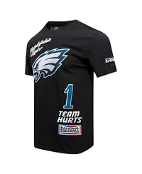 Pro Standard Men's Jalen Hurts Black Philadelphia Eagles Fast Lane Name Number Player T-Shirt