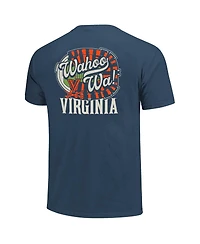 Image One Men's and Women's Navy Virginia Cavaliers Hyper Local Stadium Map Phrase T-Shirt