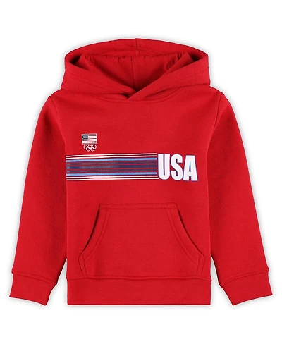 Outerstuff Toddler Red Team Usa Sunset Pullover Hoodie