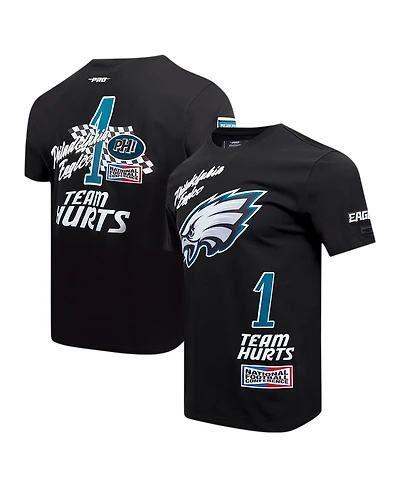 Pro Standard Men's Jalen Hurts Black Philadelphia Eagles Fast Lane Name Number Player T-Shirt