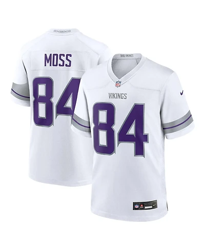 Nike Men's Randy Moss White Minnesota Vikings Alternate Retired Player Game Jersey