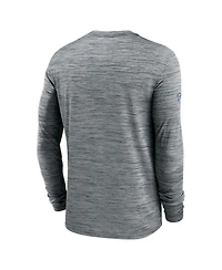 Nike Men's Gray New York Giants 2024 Sideline Velocity Performance Long Sleeve T-Shirt