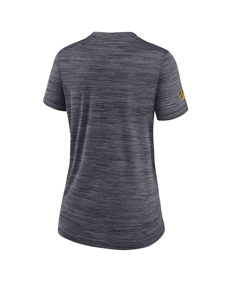 Nike Women's Charcoal Pittsburgh Steelers Velocity Performance T-Shirt