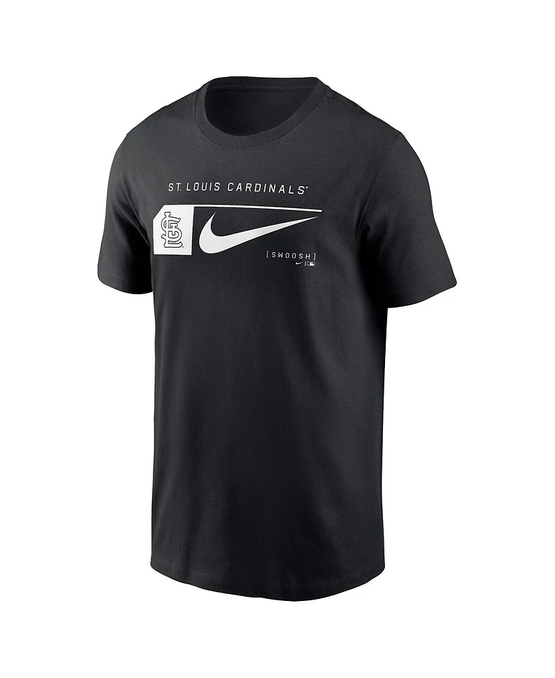 Nike Men's Black St. Louis Cardinals Fashion Graphic Swoosh T-Shirt