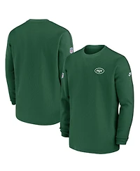 Nike Men's Green New York Jets Alternate Logo Coach Long Sleeve Top