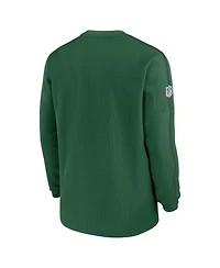 Nike Men's Green New York Jets Alternate Logo Coach Long Sleeve Top