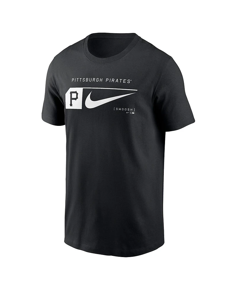 Nike Men's Black Pittsburgh Pirates Fashion Graphic Swoosh T-Shirt