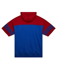 Mitchell & Ness Men's Royal Buffalo Bills Off Field Vintage-like Logo Short Sleeve Pullover Hoodie