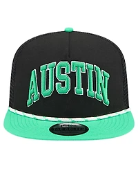 New Era Men's Black Austin Fc Throwback Golfer Snapback Hat