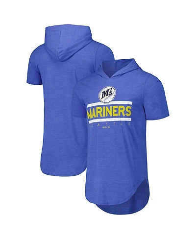 Majestic Men's Royal Seattle Mariners Tri-Blend Hoodie T-Shirt