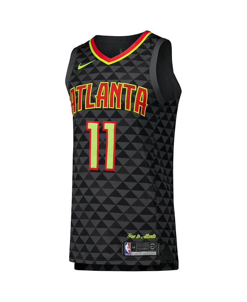 Nike Men's Trae Young Black Atlanta Hawks Authentic Player Jersey - Icon Edition