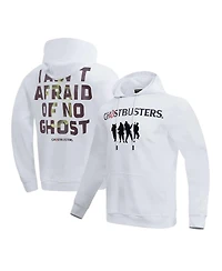 Freeze Max Men's and Women's White Ghostbusters I Ain't Afraid Of No Ghost Pullover Hoodie