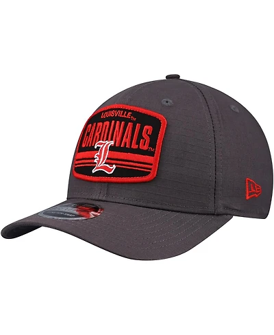 New Era Men's Charcoal Louisville Cardinals Team Elevated 9SEVENTY Adjustable Hat