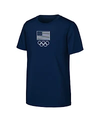 Outerstuff Men's and Women's Navy Team Usa Minions Flag Rings T-Shirt