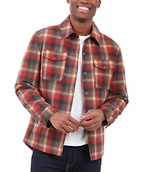Lucky Brand Men's Quilted Wool Shirt Jacket