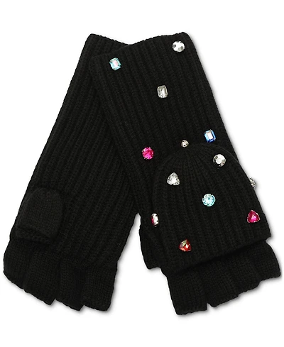 Kate Spade New York Women's Embellished Pop-Top Gloves