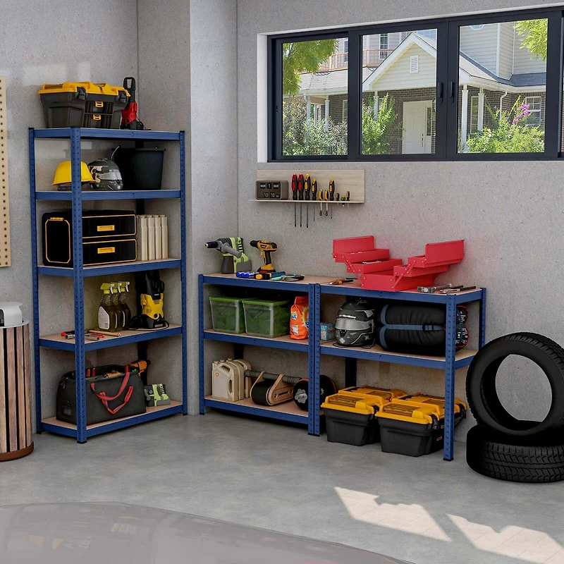 5 Tier Adjustable Garage Shelving Unit with 2000 lbs Max Load for Warehouse