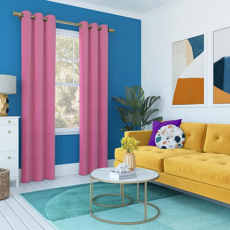 Harper Bright Vibes 100% Blackout Grommet Curtain Panel