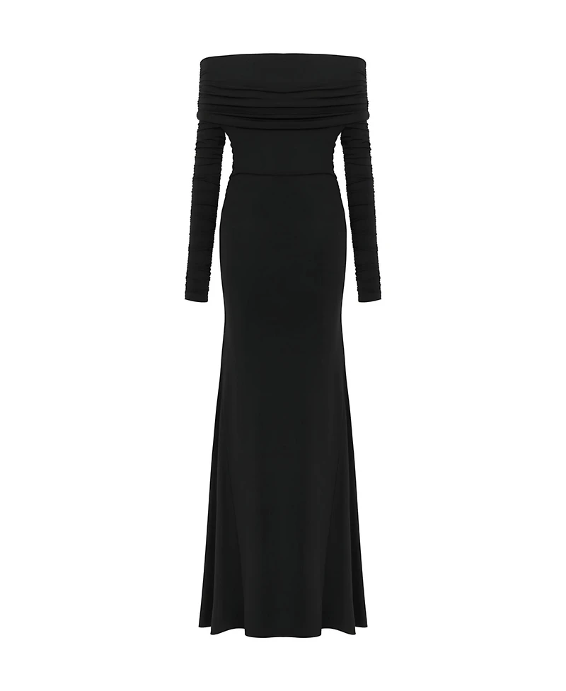 Nocturne Women's Off The Shoulder Maxi Dress