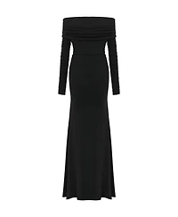 Nocturne Women's Off The Shoulder Maxi Dress