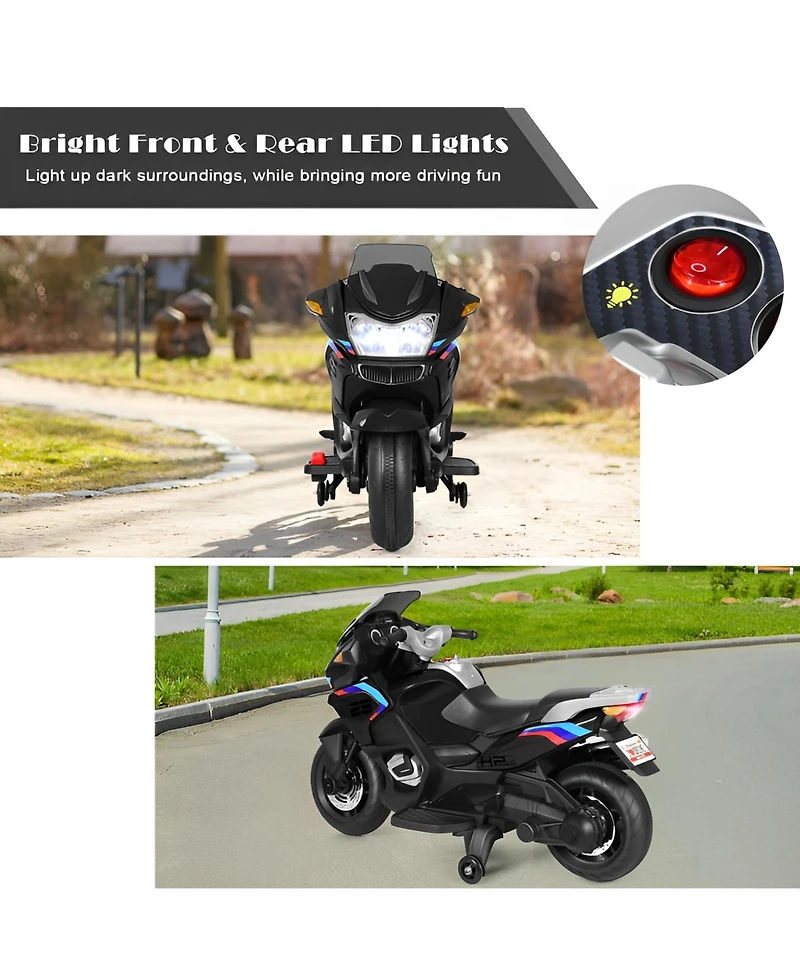 Skonyon 12V Kids Ride On Motorcycle Electric Motor Bike