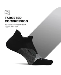 Feetures Elite Light Cushion No Show Tab Ankle Socks - Sport Sock with Targeted Compression