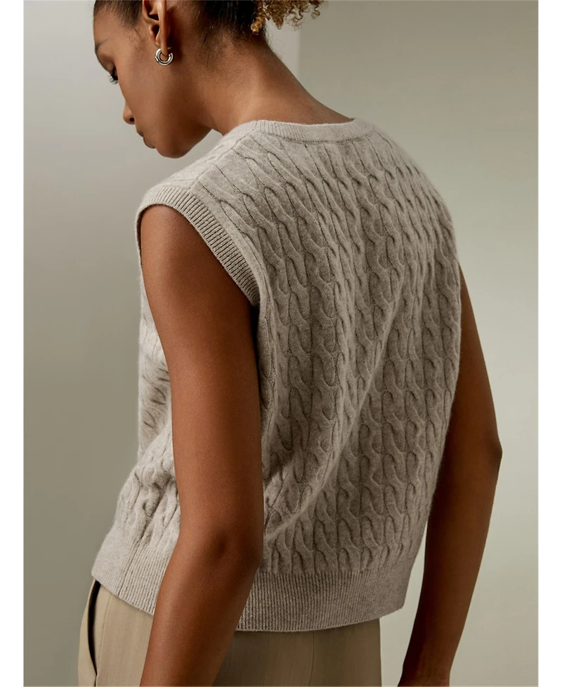 Lilysilk Women's Sleeveless Cashmere Vest
