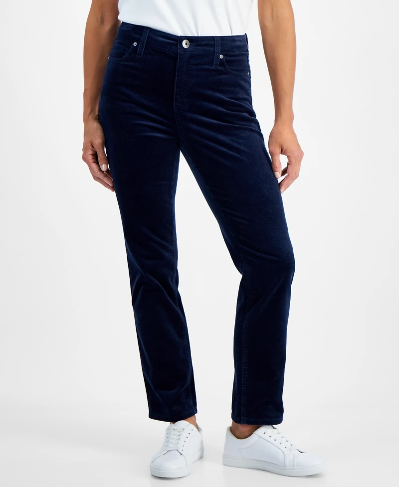 Style & Co Petite Straight-Leg Corduroy Jeans, Created for Macy's