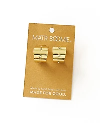 Matr Boomie Sitara Starry Studded Round Hoop Earrings