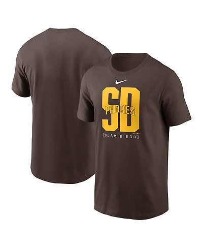 Nike Men's Brown San Diego Padres Scoreboard T-Shirt