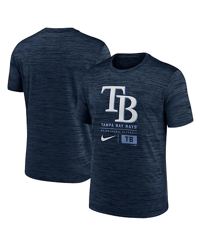 Nike Men's Navy Tampa Bay Rays Large Logo Velocity T-Shirt