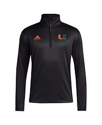 Adidas Men's Miami Hurricanes Coaches Sideline Quarter-Zip Top